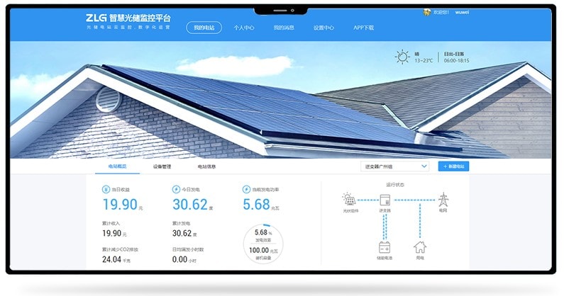 智慧光伏储能应用平台-电站监测